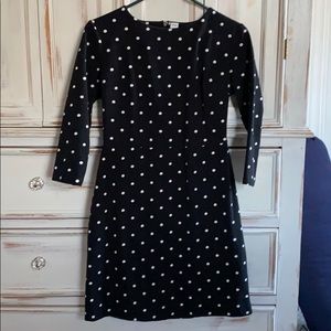 Black and white polka dot dress